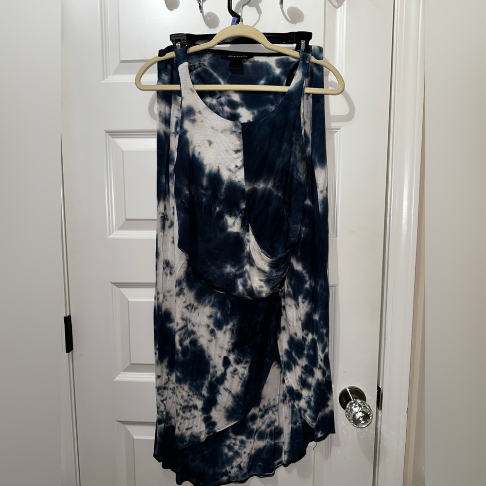 Two piece tie dye skirt set from Ashley Stewart
